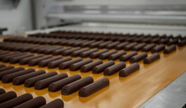Nutrition & S.A.S. beruft neuen Frankreich-Chef: Ein Produktionsband mit Schokoriegeln.