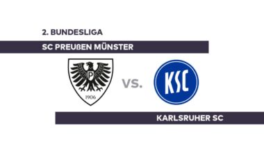 SC Preußen Münster - Karlsruher SC: Münster rettet einen Punkt - 2. Bundesliga