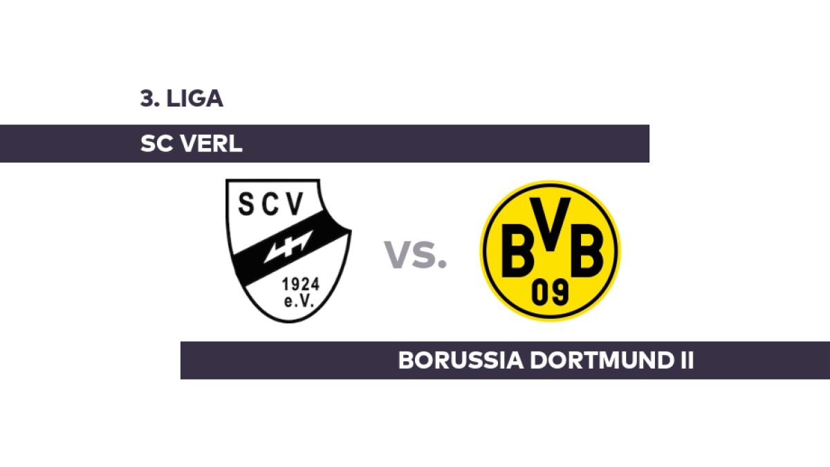 SC Verl - Borussia Dortmund II: Entgegengesetzte Formkurven - 3. Liga