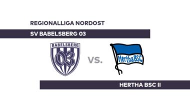 SV Babelsberg 03 - Hertha BSC II: Berlin auf Talfahrt - Regionalliga Nordost