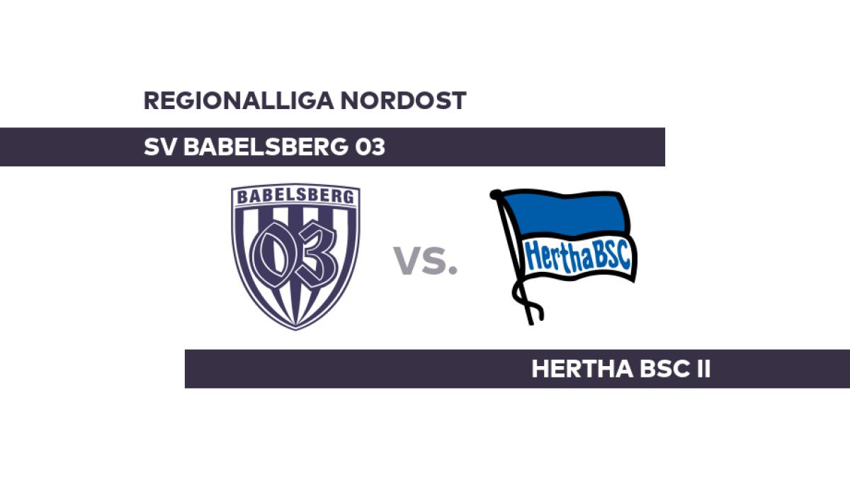 SV Babelsberg 03 - Hertha BSC II: Berlin auf Talfahrt - Regionalliga Nordost