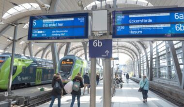 Zugausfälle heute in Schleswig-Holstein: Fahrplan April 2025