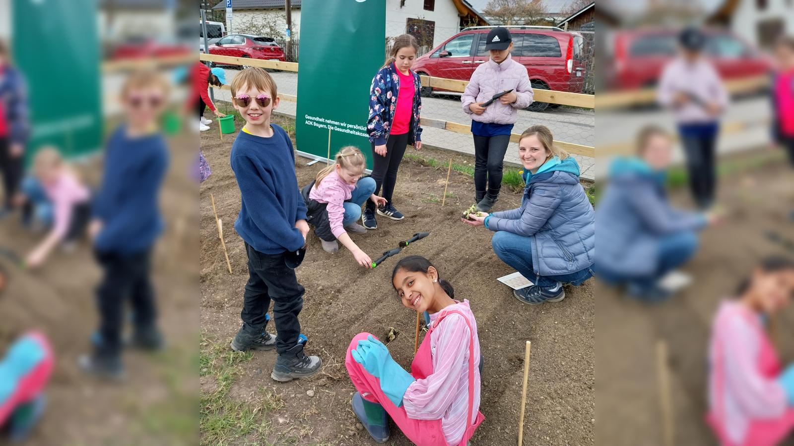 Kinder lernen in der „GemüseAckerdemie”