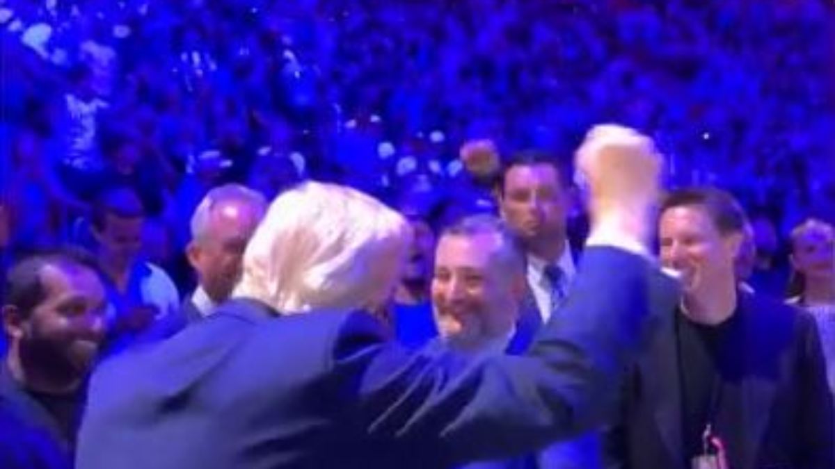 Musk mit Kleinkind bei Blut-Show: Halle grölt "USA" - Trump besucht Käfig-Kampf mit Ministern
