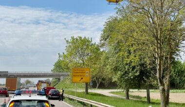Auffahrunfall auf der Bundesstraße 9 in Fahrtrichtung Wörth