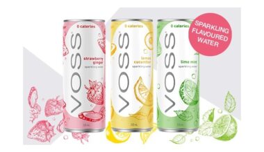 VOSS Water launcht aromatisiertes Wasser in der 330ml Dose in Deutschland