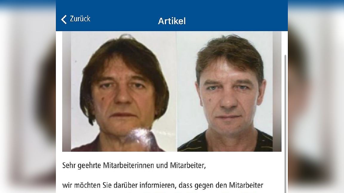 Der letzte Arbeitgeber des Westerwald-Killers Alexander Meisner warnt mit diesem Schreiben.