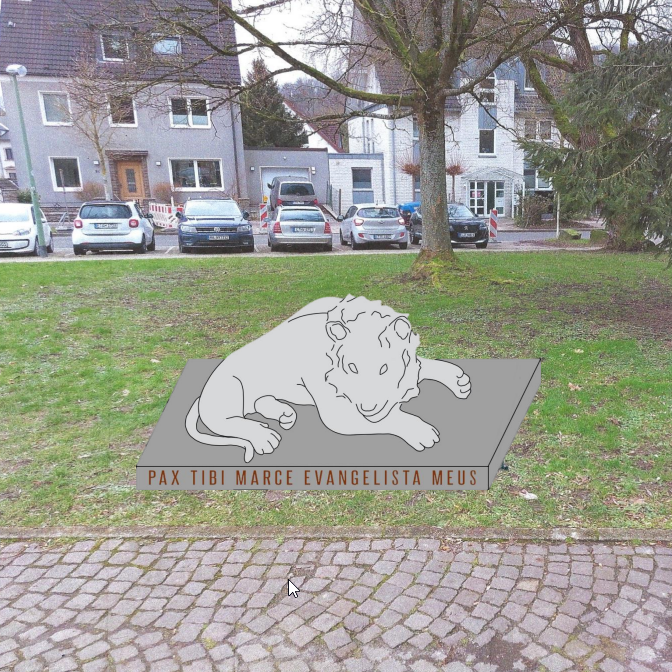 Essen soll einen Löwen bekommen - Skulptur vor Kirche geplant