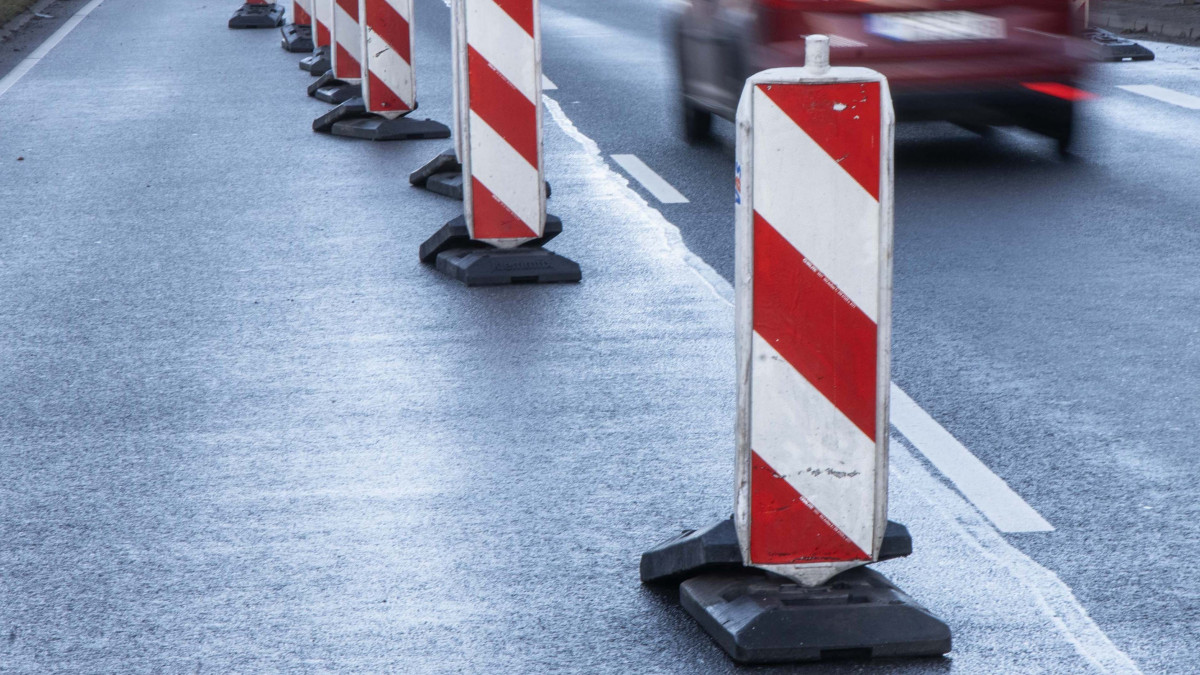 Arbeiten auf der A39 bei Wolfsburg - Hier wird es einspurig