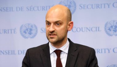 Der französische Außenminister Barrot spricht bei einer Sitzung des UNO-Sicherheitsrates in New York.