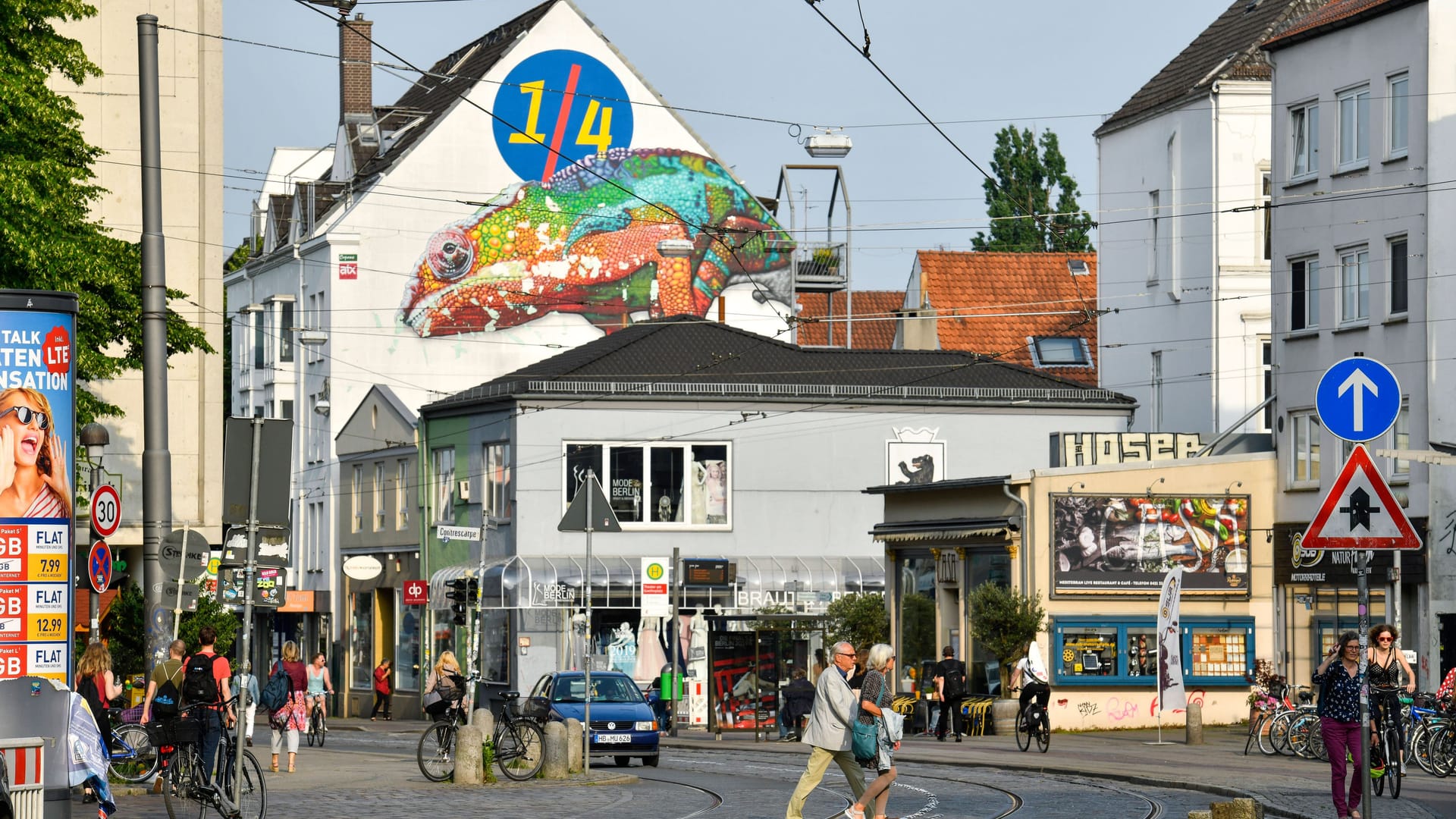 Blick auf den Ostertorsteinweg im Viertel (Symbolbild): Den Club gibt es schon seit 2009.