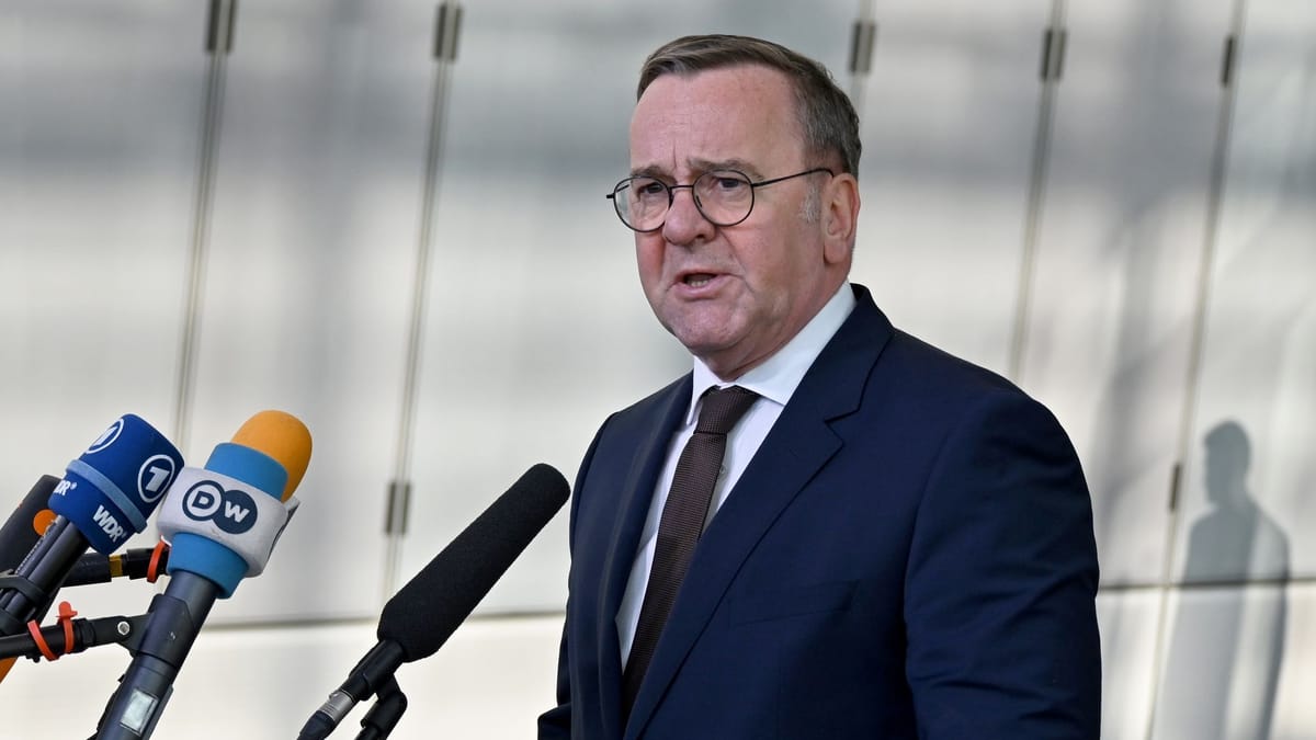 Pistorius vergleicht US-Friedensplan mit Kapitulation