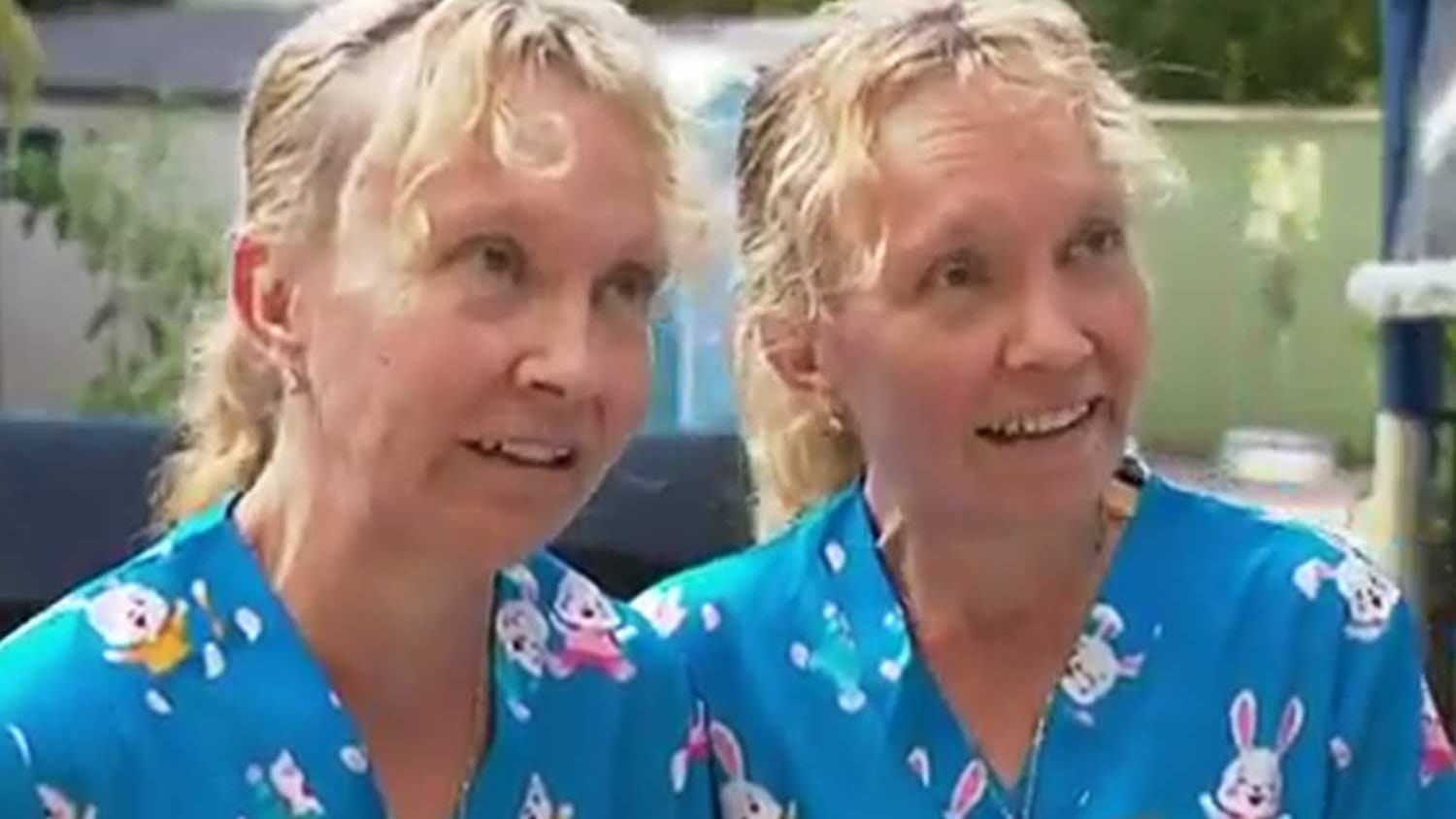 Bridgette und Paula Powers: Die eineiigen Zwillinge sprechen im Chor.