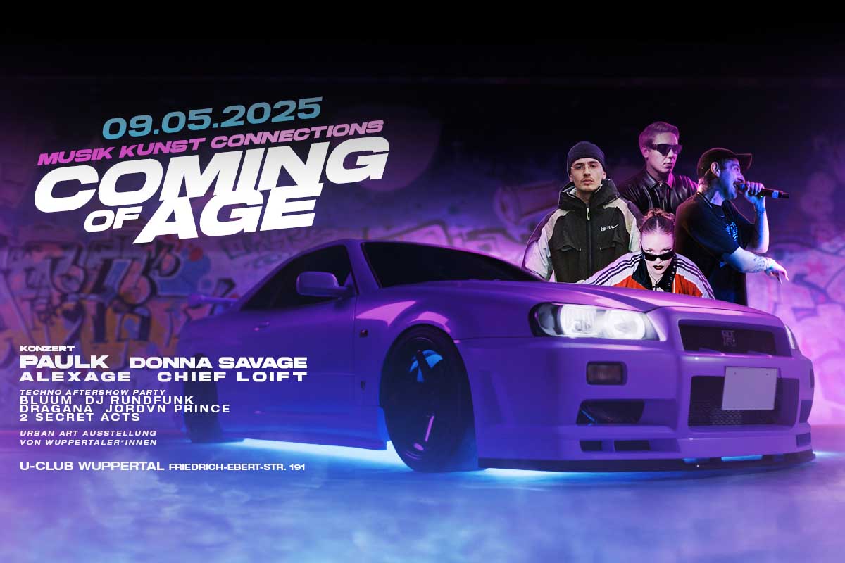 "Coming of Age" im U-Club: Ein Abend zwischen Kunst, Hip-Hop und Techno (mit Verlosung) - blickfeld