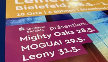 Bielefelder Leineweber-Programm mit drei Top Acts
