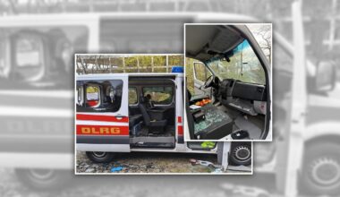 Unbekannte demolieren Einsatzfahrzeug der DLRG in Berlin-Reinickendorf