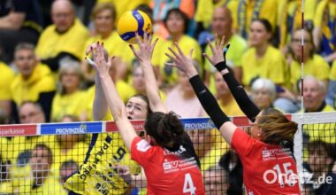 Schwerins Volleyballerinnen nach Sieg in Dresden fast durch