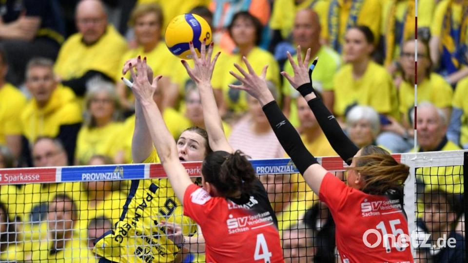 Schwerins Volleyballerinnen nach Sieg in Dresden fast durch