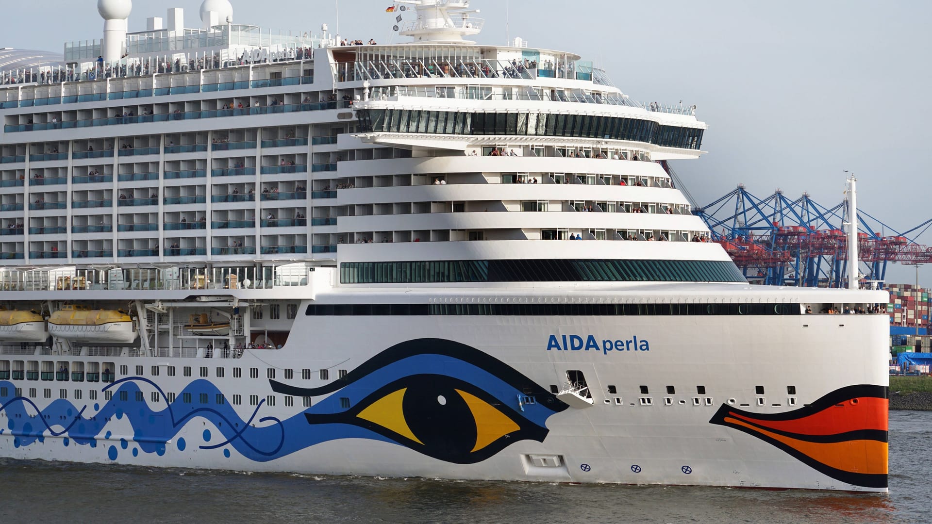 Die AIDAperla in Hamburg (Archivbild).
