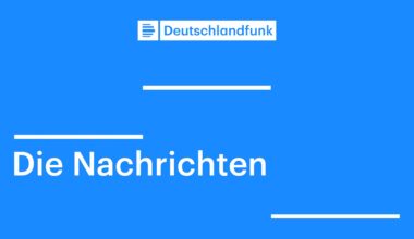 Blaues Symbolbild mit dem Logo des Deutschlandfunks und dem Zusatz "Die Nachrichten"