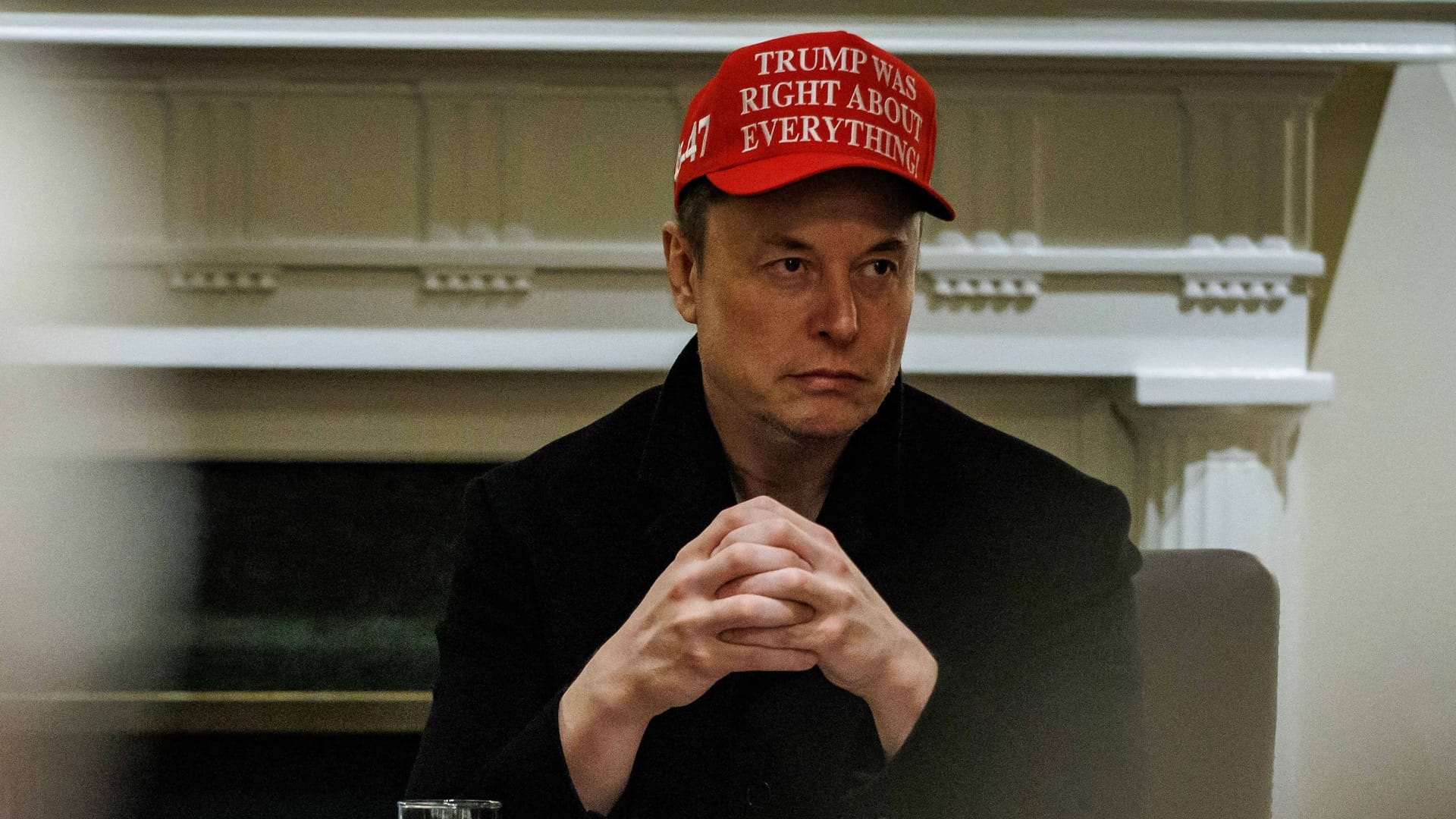 Elon Musk bei einem Termin im Weißen Haus (Archivbild): Seit 2017 ist die Beliebtheit von Elon Musk um 120 Punkte gesunken.