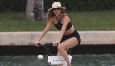 Nur kurz nach der Entbindung: Gisele Bündchen radelt rank und schlank