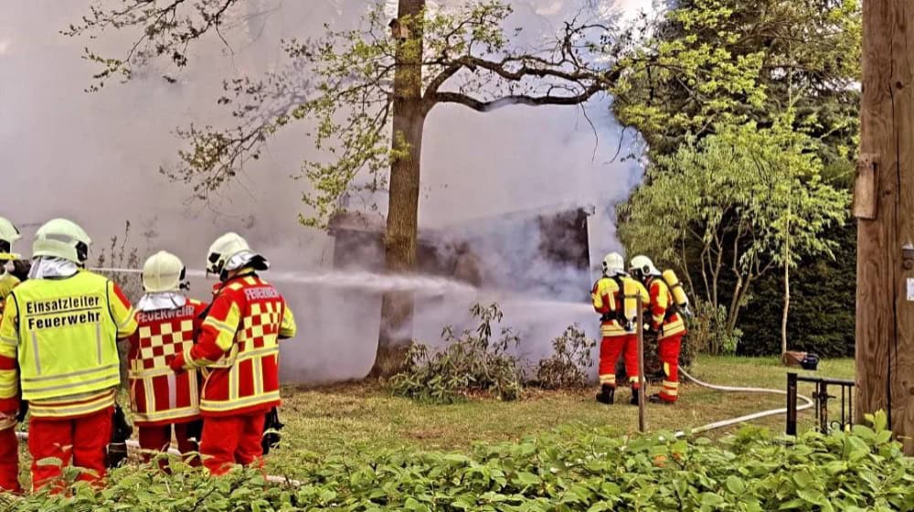 Brand in einem Bauwagen in Moritzburg gelöscht