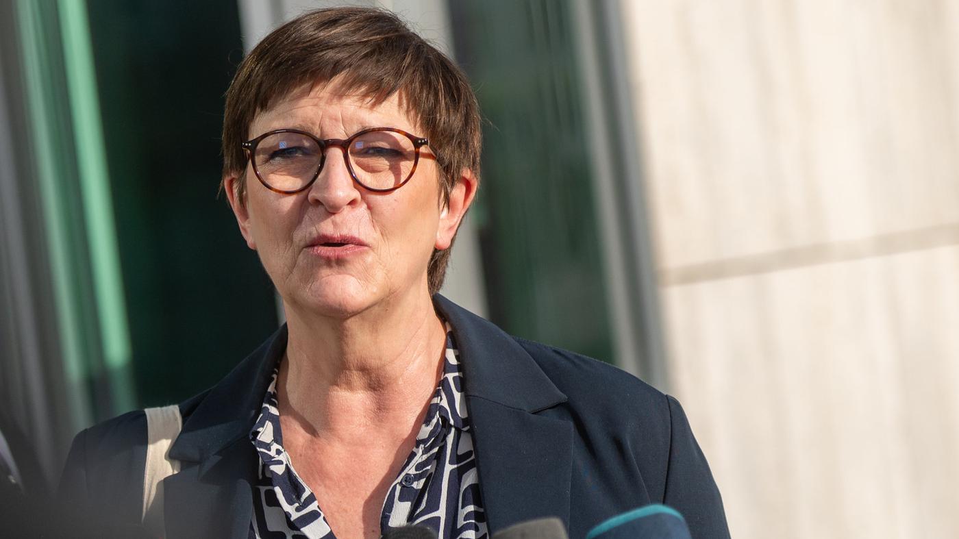SPD-Mitglieder wollen Parteichefin Esken als Ministerin verhindern