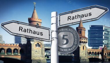Als ein Fünfmarkstück über einen Rathaus-Streit entschied