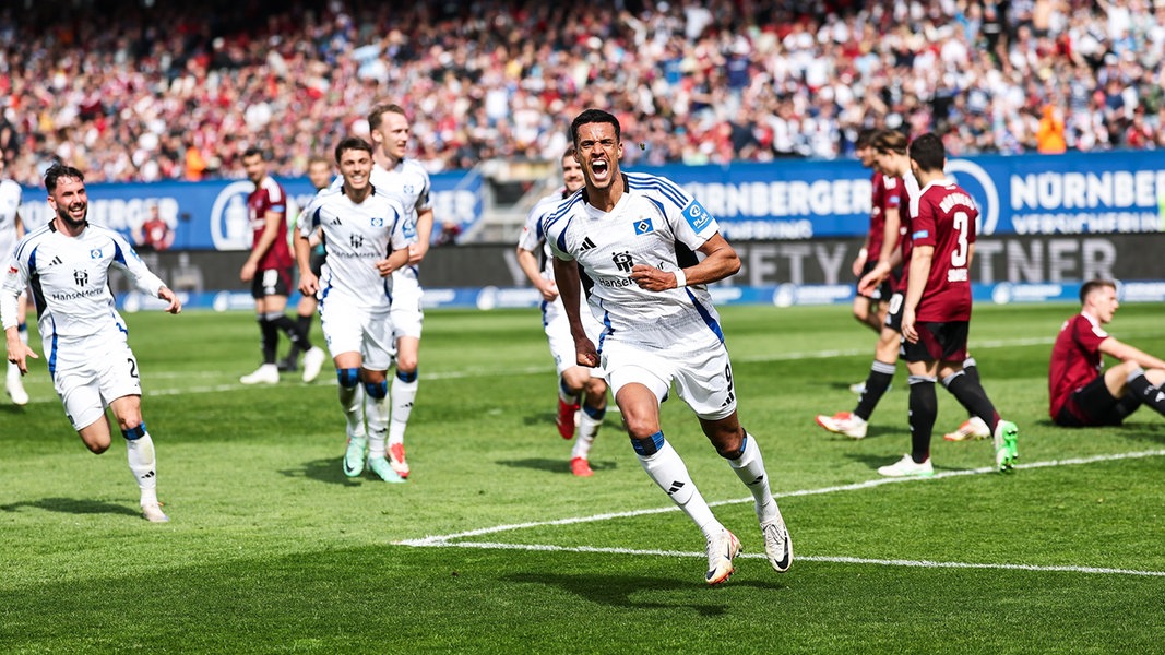HSV gewinnt beim 1. FC Nürnberg und übernimmt Tabellenführung | NDR.de - Sport