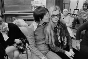 Helke Sander und Claudia von Alemann organisierten das “Frauenfilmseminar”. Das gilt als das weltweit erste Frauen-Filmfestival mit Filmen von und über Frauen. Aufnahmedatum: November 1973