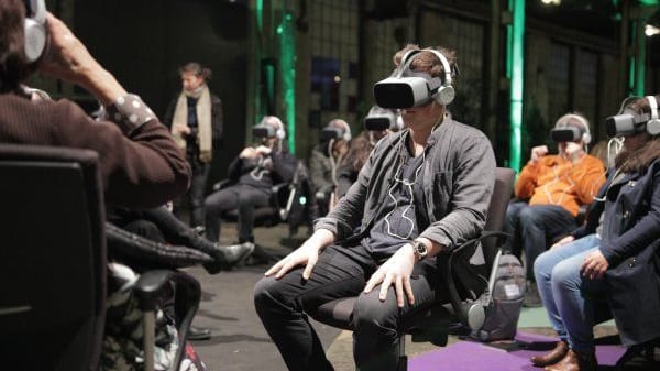Im Massif E gibt es VR-Vorstellungen für Besucher.