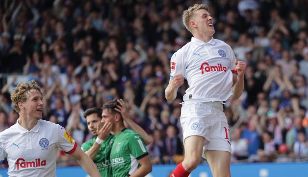 Starke erste Halbzeit: Alexander Bernhardsson erzielte den Treffer zum zwischenzeitlichen 2:0 für Holstein Kiel.