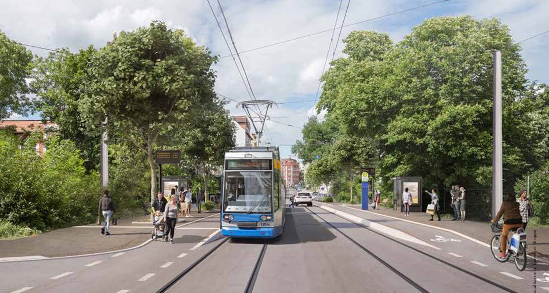 Der neue Bauabschnitt zwischen Kulkwitzer Straße bis Radrennbahn beginnt · Leipziger Zeitung