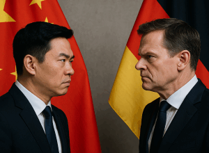 China versus Deutschland: wirtschaftliche Konkurrenz nimmt zu (Bild: ChatGPT/Dall-E)