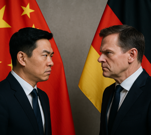 China versus Deutschland: wirtschaftliche Konkurrenz nimmt zu (Bild: ChatGPT/Dall-E)