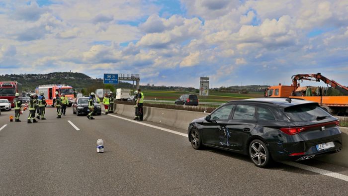 Unfall bei Gerlingen: Schon wieder kracht es auf der A 81