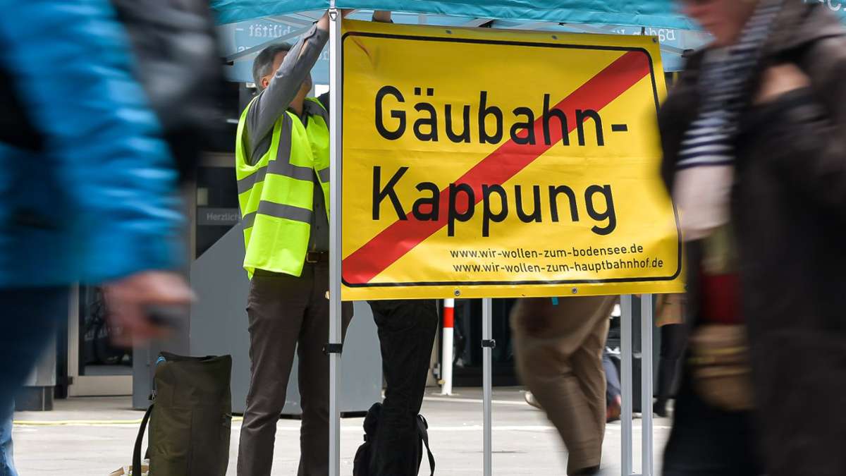 Geplante Gäubahnkappung: „Die meisten Leute wissen das nicht“ – Kundgebung in Stuttgart