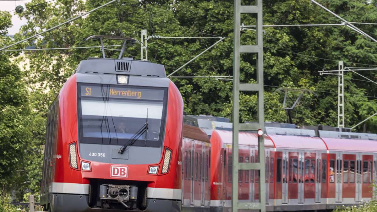Kaputte Oberleitung stoppte S-Bahn Stuttgart