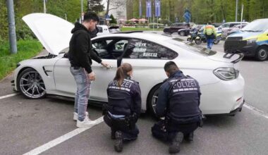 Tuning-Treffen in Stuttgart-Degerloch: Was hat die Polizei am Car-Friday unterm Fernsehturm entdeckt?