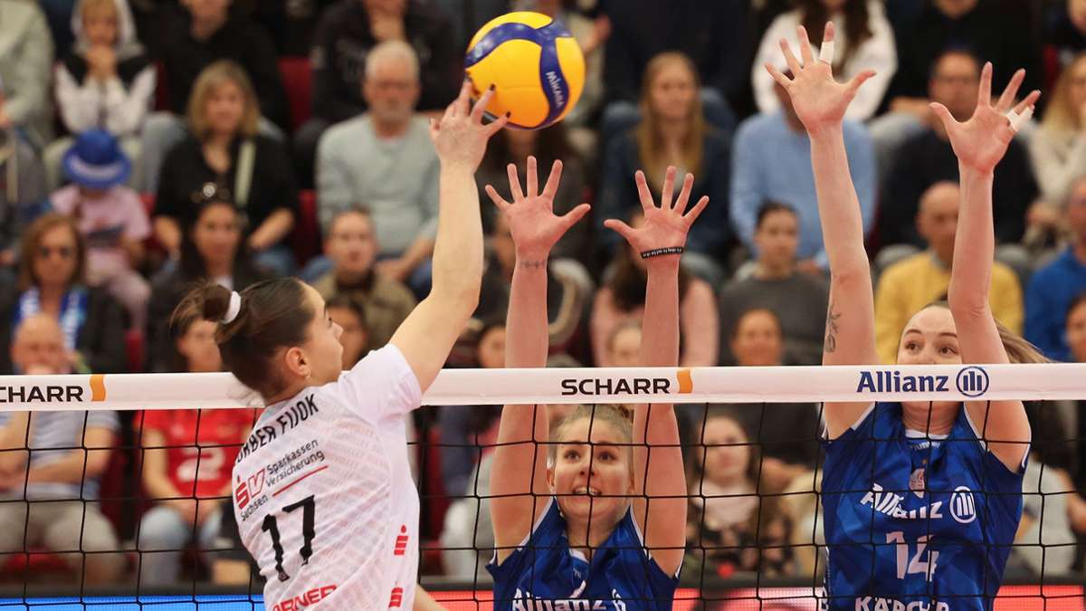 Drittes Duell gegen den Dresdner SC: Allianz MTV Stuttgart im Halbfinale – per Liveticker dabei sein