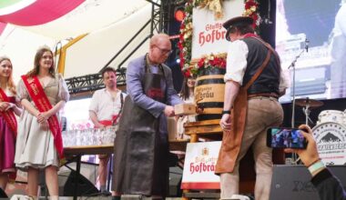 Stuttgarter Frühlingsfest: Feierlicher Fassanstich im Wasenwirt