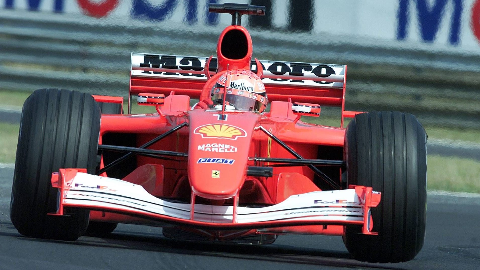 Michael Schumacher in seinem Ferrari F2001 mit der Chassisnummer 211: Mit dem Auto triumphierte er beim Rennen in Ungarn.