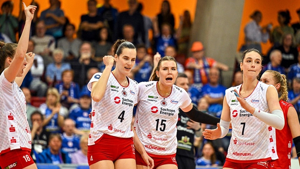 Volleyball: Double-Traum lebt weiter – Dresdner SC zieht in Stuttgart ins Finale ein