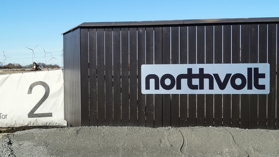 Ein Blick auf die Baustelle von Northvolt Batteriefabrick bei Heide. © NDR/Maren Abächerli Foto: Maren Abächerli