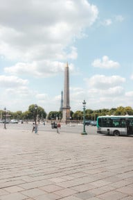 Der Obelisk auf dem Place de la Condorde in Paris Der Obelisk auf dem Place de la Condorde in Paris