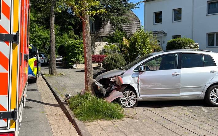 Unfallendposition aus entgegengesetzter Perspektive