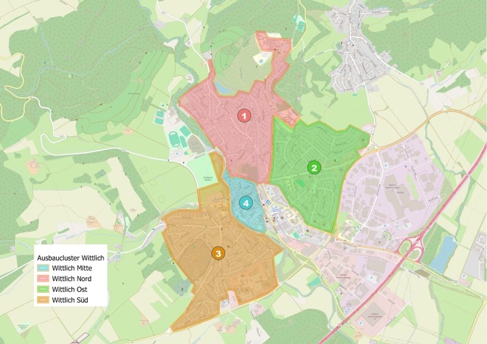 Pressemeldung: Kostenloser Glasfaseranschluss: Letzte Chance für Haushalte und Betriebe im zweiten, dritten und vierten Bauabschnitt in Wittlich während der Bauphase