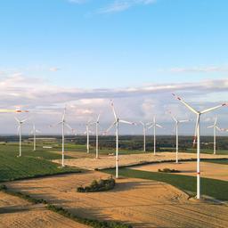 05.07.2021 Windenergieanlagen im Windpark «Odervorland» im Landkreis Oder-Spree in Ostbrandenburg