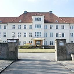 Außenansicht Krankenhaus Prenzlau, Brandenburg. Aufgenommen: 14.03.2014